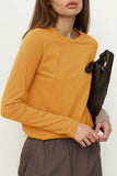 Bonnyshow Casual Simplicity Solid O Neck Tops