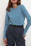 Bonnyshow Casual Simplicity Solid O Neck Tops