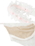 Bonnyshow Elvia Sheer Lace Bustier Top