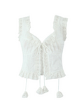 Bonnyshow Shams Lace-Up Top