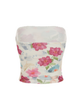 Bonnyshow Neva Floral Mesh Tube Top