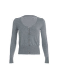 Bonnyshow Alanah V-Neck Sweater Cardigan Top