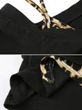 Bonnyshow Carli Leopard Print Halter Top