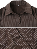 Bonnyshow Juliett Striped Button-Up Shirt