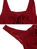 Bonnyshow Daniyah Jacquard Lace-Up Vest