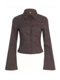 Bonnyshow Juliett Striped Button-Up Shirt