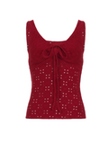 Bonnyshow Daniyah Jacquard Lace-Up Vest