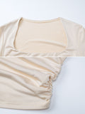 Bonnyshow Emmaleigh U-Neck Crop Top Suit