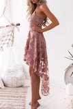 Bonnyshow Sexy Lace Patchwork Mid Calf Dress