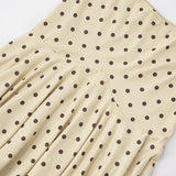 Bonnyshow  Polka Dot Y2K Skirt 2 Piece Set Women's Sleeveless Tank Top Fashion Irregular A-Line Skirt Slim Suit Summer Casual Outfit