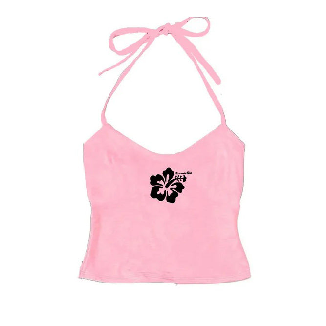 Bonnyshow Coconut Girl Aesthetic Halter Top