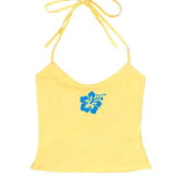 Bonnyshow Coconut Girl Aesthetic Halter Top