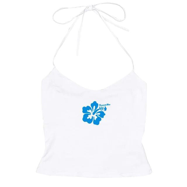 Bonnyshow Coconut Girl Aesthetic Halter Top
