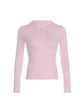 Bonnyshow Elenna Hooded Knit Pocket Top