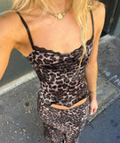 Bonnyshow Briah Leopard Skirt Set