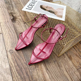 Bonnyshow  Summer New Minimalist Design Fashion All-match Flat Sandals European and American Model Style Women's Shoes