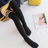 Bonnyshow Winter Warm Coral Fleece Long thigh high Socks Girls Women Animal Modeling Stockings Striped Cute Knee Socks medias de mujer
