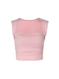 Bonnyshow Haileigh Square Collar Crop Top