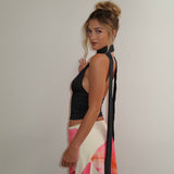 Bonnyshow Avie V-Neck Scarf Top