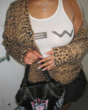 Bonnyshow Zola Loose Fit Leopard Cardigan