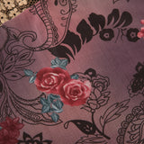 Bonnyshow Khloe Vintage Floral Lace-Up Vest