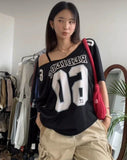 Bonnyshow Jaidah Graphic Off-Shoulder T-Shirt