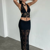 Bonnyshow Huda Lace Skirt Set