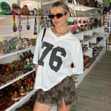 Bonnyshow Layanna Sporty V-Neck Print Top