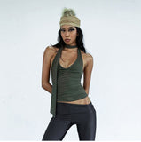 Bonnyshow Elvira Halterneck Backless Top