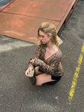 Bonnyshow Zola Loose Fit Leopard Cardigan