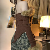 Bonnyshow Phaedra Off-Shoulder Furry Top