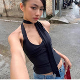 Bonnyshow Elvira Halterneck Backless Top