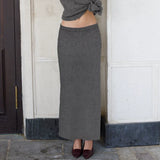 Bonnyshow Darcy Backless Knit Skirt Set