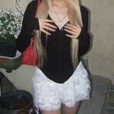 Bonnyshow Imelda V-Neck Button Top