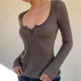 Bonnyshow Lake Square Neck Buttoned Top
