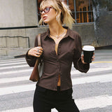 Bonnyshow Juliett Striped Button-Up Shirt