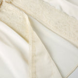Bonnyshow Aleigha Satin Lace Bow V-Neck Vest
