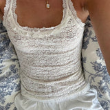 Bonnyshow Maahi Jacquard Lace Bow Vest