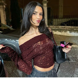 Bonnyshow Koraline Asymmetrical Lace Top
