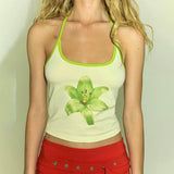 Bonnyshow Rica Floral Halter Backless Top