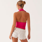 Bonnyshow Avie V-Neck Scarf Top