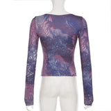 Bonnyshow Dejah Floral Cross V-Neck Top