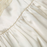 Bonnyshow Aleigha Satin Lace Bow V-Neck Vest