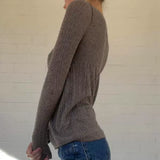 Bonnyshow Lake Square Neck Buttoned Top