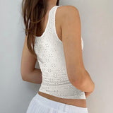 Bonnyshow Daniyah Jacquard Lace-Up Vest