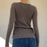 Bonnyshow Lake Square Neck Buttoned Top
