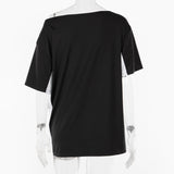 Bonnyshow Jaidah Graphic Off-Shoulder T-Shirt