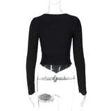 Bonnyshow Imelda V-Neck Button Top