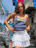 Bonnyshow Teylie Retro Letter Print Camisole