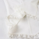 Bonnyshow  Floral Embroidery Summer Camisole Backless Slim Sexy Hottie Casual Sleeveless Crop Tops Basic Streetwear Clothings